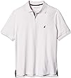 Nautica Men's Big and Tall Classic Fit Short Sleeve Solid Performance Deck Polo Shirt