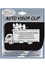 TRUCKER - Pewter Auto VISOR CLIP - for TRUCK Driver GUARDIAN Angel - Protect - Inspirational GIFT