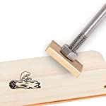 CREATPLANET 1.18&quot; Wood Branding Iron Stump Mushroom Pattern BBQ Heat Stamp Replaceable Brass Head and Wood Handle Custom Flame Heated Branding Iron Grilling Tools and Accessories