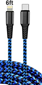 2Pack 6Feet iPhone PD Cable