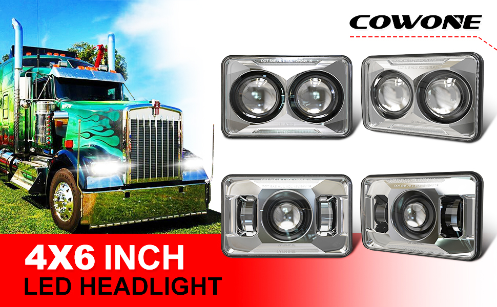 4X6 LED HEADLIGHTS