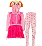 Nickelodeon Paw Patrol Skye Hooded Costume Dress Legging Set Pink