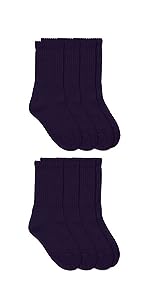 Jefferies Socks Boys'' Little Seamless Half Cushion Sport Crew Socks 6 Pair Pack
