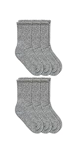 Jefferies Socks Little Boy''s Seamless Half Cushion Sport Crew Socks 6 Pair Pack
