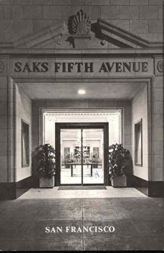 Saks Fifth Avenue San Francisco, California CA Original Vintage Postcard 1980