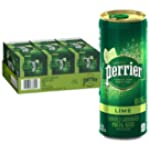 Perrier Lime Flavored Carbonated Mineral Water, 8.45 Fl Oz (Pack of 30)Slim Cans