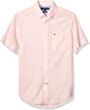 Tommy Hilfiger Men's Short Sleeve Printed Button-Down Shirt in Custom Fit