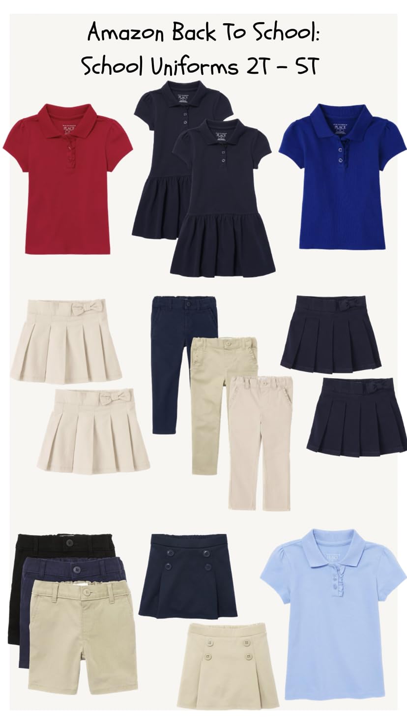 Back To School Uniforms For Toddler Girls 2T-5T!