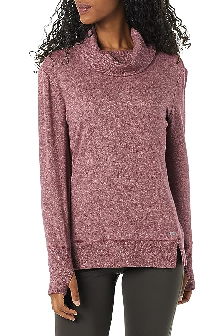 Women's Studio Terry Long-Sleeve Funnel Neck Sweatshirt