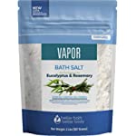 Vapor Bath Salt 32 Ounces Epsom Salt with Natural Rosemary, Lavender and Eucalyptus Essential Oils Plus Vitamin C in BPA Free Pouch with Easy Press-Lock Seal