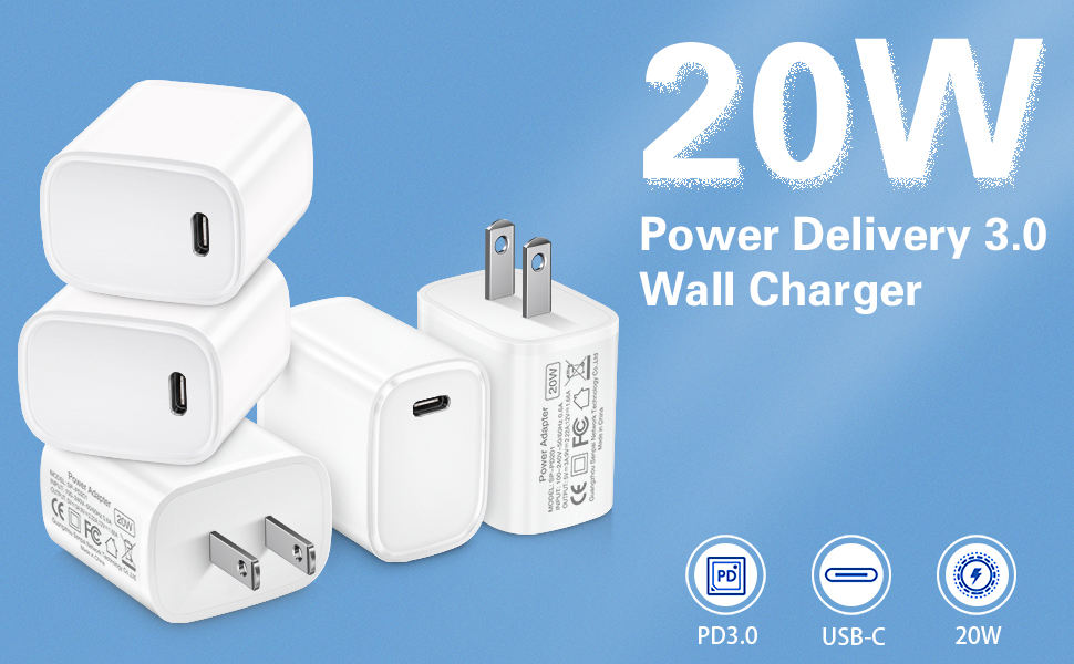 pd 20w usb c wall charger