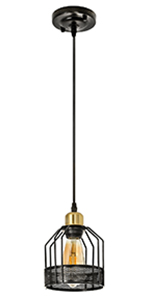 black pendant light