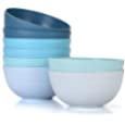 Cereal Bowls 24 OZ Microwave and Dishwasher Safe Bowl BPA Free E-Co Friendly Bowl Set Mixed Color for Cereal, Salad, Soup, Rice[Set of 8]
