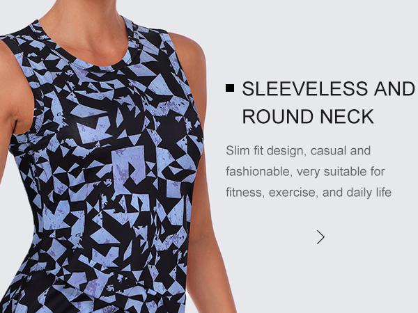 sleeveless and round neck