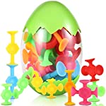 Kids Suction Toys Bath Toys Set - 50 PCS Silicone Suction Building Bathtub Toys for Toddlers, Educational Learning Toys for Kids, Sucker Sensory Toys Gifts for Autism/ADD/ADHD/OT Activities