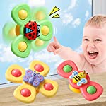 Suction Cup Spinning Top Toys for Toddlers 1-3,Suction Cup Fidget Spinner Baby Toys , Suction Cup Spinner Bath Toys for Toddler 1-3,Gift for Kids 2-4 Year Old