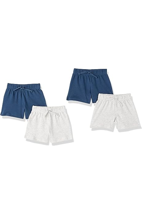 Unisex Babies' Cotton Pull-On Shorts, Multipacks