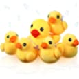 6 Pieces Duck Stuffed Animals with Babies Duck Playset Soft Toy 8 Inch Stuff Plush Ducks and 5 Pcs 5 Inch Little Plush Duckling Toys Yellow Ducky Animal Dolls for Nephew Niece Friend (Sounding Style)