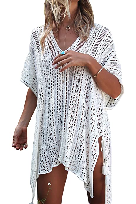 Women’s Bathing Suit Cover Up for Beach Pool Swimwear Crochet Dress