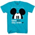 Disney Mickey Mouse Best Day Ever Toddler Youth Juvy Kids T-Shirt (4T, Turquoise)