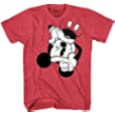 Mickey Mouse View Finder Classic Vintage Licensed Men’s Graphic T-Shirt (Red Heather, X-Large)