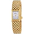 BERNY Gold Watches for Women Ladies Wrist Quartz Watches Stainless Steel Band Womens Gold Watch Small Luxury Casual Fashion Bracelet (White Dial)
