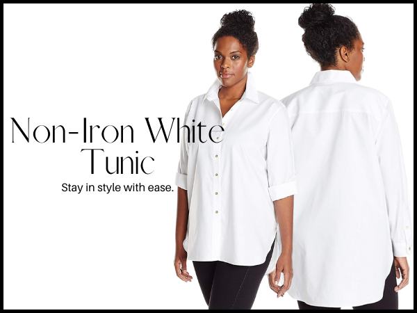 Non-Iron White Tunic