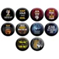 Creanoso Pinback Buttons - Wolf (10-Pack) - Premium Quality Gift Ideas for Children, Teens, &amp; Adults for All Occasions