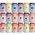 Waterloo Sparkling Water Variety Pack, 12 Fl Oz Cans - 9 flavors (18 Pack) In Sanisco Box