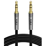 1Mii Audio Cable 3.5mm Male to Male, (6.5ft) Nylon Braided Auxiliary Aux Cord, Audiophile Level Hi-Fi Sound for Car/Home Stereos, Speakers and Audio Device with 3.5 mm Aux Port