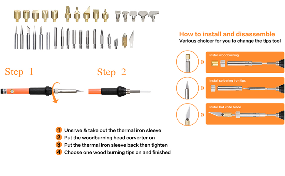 how to install wood burning kit
