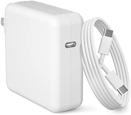 Eezapet Mac Book Pro Charger,96W USB-C Power Adapter Compatible with MacBook Pro 16/15/14/13-inch,for MacBook Air,for MacBook 12-inch,for Ipad Pro,Included 6.6ft USB-C to USB-C Cable(2M)