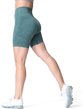 Aoxjox Vital 1.0 & 2.0 Seamless Biker Shorts for Women High Waist Workout Shorts Booty Running Yoga Shorts