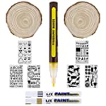 DOARY Wood Burning Pen, Heat Activated Pyrography Pen, 4 in 1 Scorch Marker Kit, Scorch Pen Markers for Wood DIY, Wood Burning Marker Safe Alternative, Wood Burning Crafts for Artists and Beginners