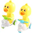 MRSOHRET（2 Pack A Baby Toy Motorcycle That Automatically Moves Forward by Pressing The Duckling&#39;s Head,Cute Design, Suitable for Babies Over 2 Years Old