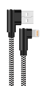 right angle iphone charger lightning cable 10ft