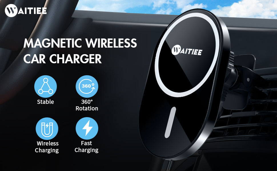 Magnetic Wireless Car Charger