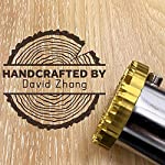 Custom Electric Wood Branding Iron for Wood， Custom Cake Logo BBQ Heat Stamp with Brass Head and Wood Handle for Woodworking and Handcrafted Design 200W (1&quot;x1&quot;)
