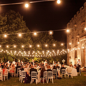 Outdoor String Lights for Weddings