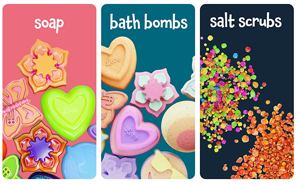 Soap, Bath Bombs, Salt Scrubs