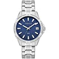 Caravelle by Bulova Women&#39;s Aqualuxx Crystal Quartz Silver Tone Stainless Steel Watch, Style: 43M122