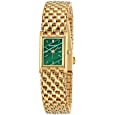 BERNY Gold Watches for Women Ladies Wrist Quartz Watches Stainless Steel Band Womens Gold Watch Luxury Casual Fashion Bracelet (Green Dial)