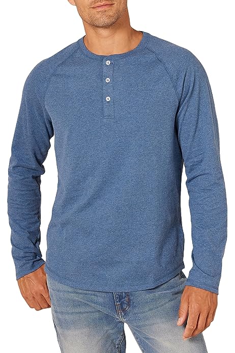 Men's Slim-Fit Long-Sleeve Henley Shirt