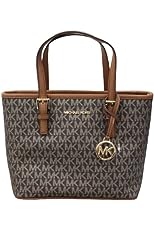 XS Carry All Jet Set Travel Womens Tote (Brown Gold)