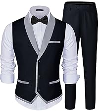 Men&amp;amp;amp;#39;s Suit Vest Slim Fit Formal Business Dress Vest Casual Wedding Waistcoat
