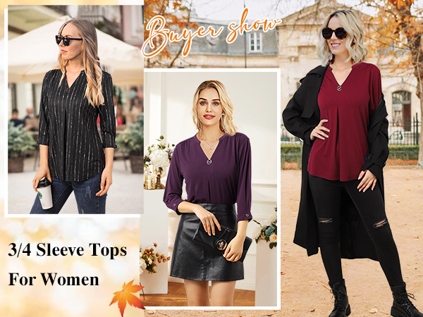 womens tops dressy casual