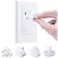 PRObebi Outlet Covers Baby Proofing 52 Pack, Plug Covers for Electrical Outlets, Outlet Plugs Baby Proof for Kids House (White)