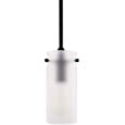 Linea di Liara Effimero Modern Matte Black Pendant Light Fixtures Over Kitchen Island Sink Lighting Ceiling Hanging Farmhouse Mini Metal Industrial Pendant Lighting Small Frosted Glass Shade