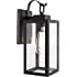 Gruenlich Outdoor Wall Lantern, LED Wall Sconce, E26 Base Max 60W, Metal Housing Plus Glass, Matte Black Finish, ETL Rated, B