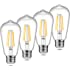 Ascher Vintage LED Edison Bulbs, 6W, Equivalent 60W, Non-Dimmable, High Brightness Warm White 2700K, ST58 Antique LED Filamen
